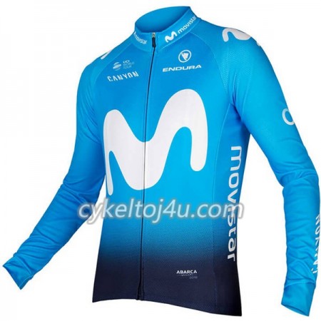 Cykeltrøje 2018 Movistar Team N001 Langærmet